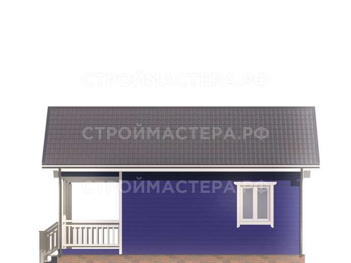Каркасный дом проект «КД-17»