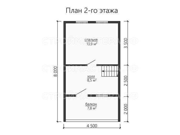 Каркасный дом проект «КД-40»
